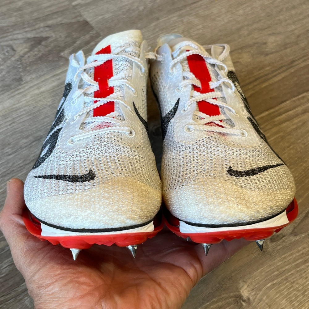 Nike Air Zoom Victory More Uptempo Mens Track Spikes White Red DN6947-111 Sz 10 - Picture 4 of 10
